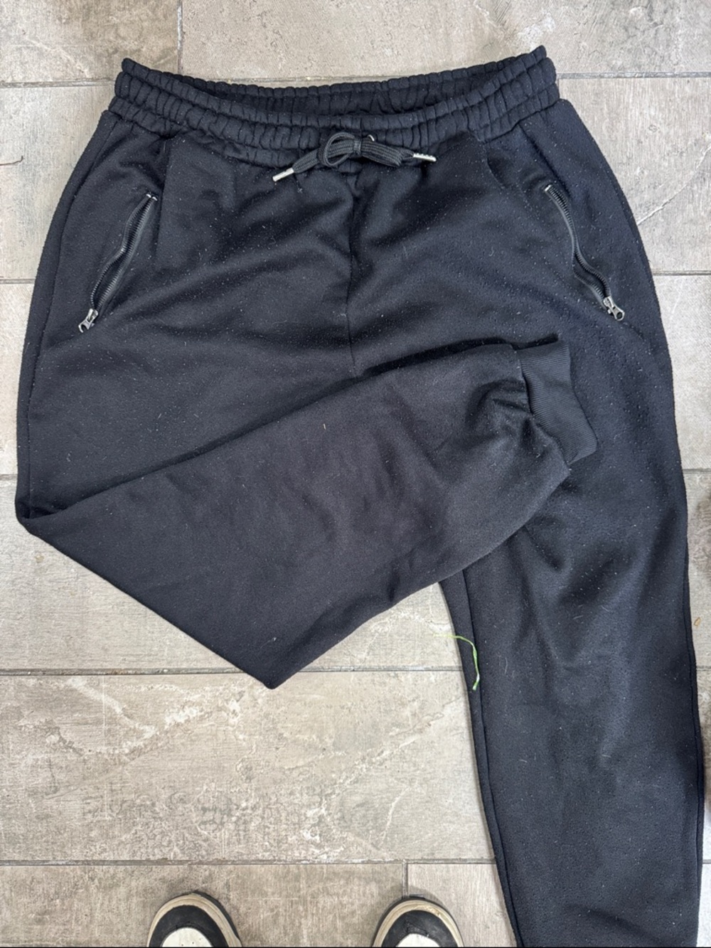 Black Men’s Drawstring Jogger Pants